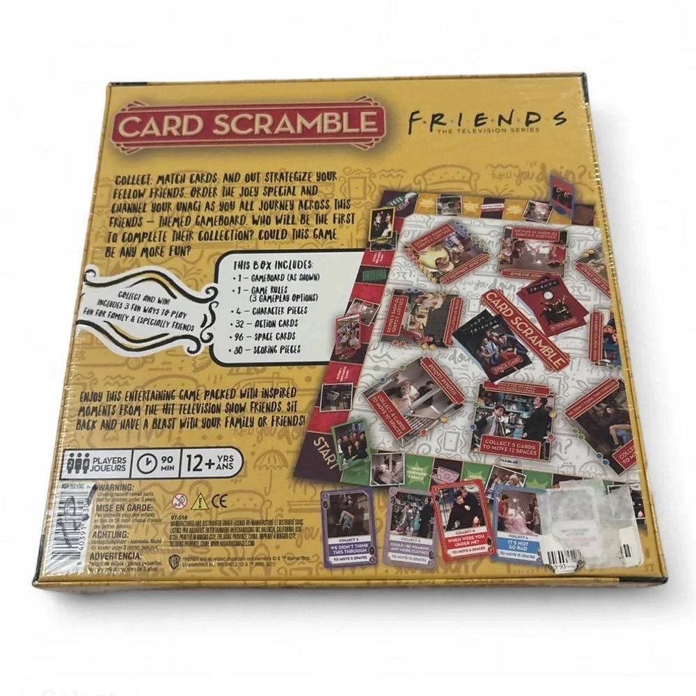 FRIENDS Television Series Card Scramble Board Game Brand New Collectable - Picture 2 of 2